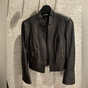 Mackage Black Leather Jacket